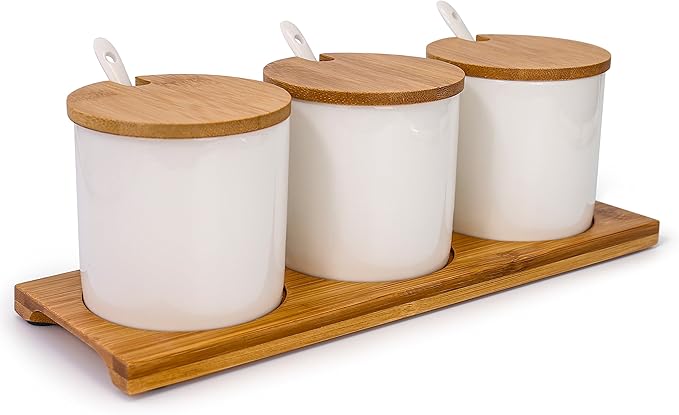 June Sky Ceramic Food Storage Containers by LuckyGoddness