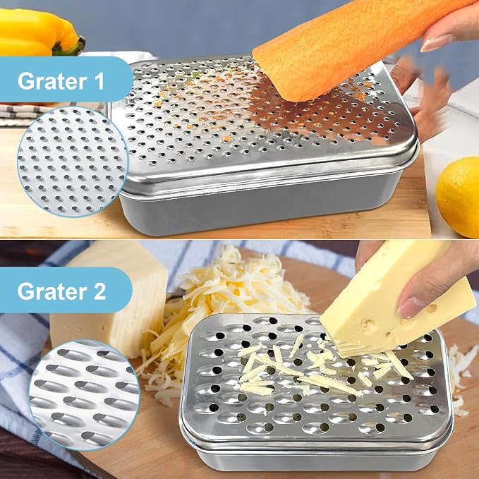 Cheese Grater with Container - Image 2