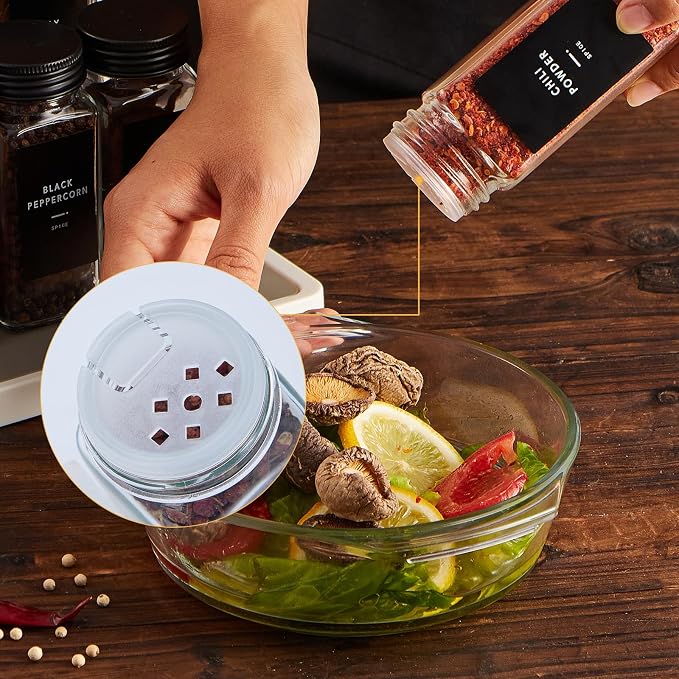 Skiileor 48 Pcs Spice Jars - Image 4