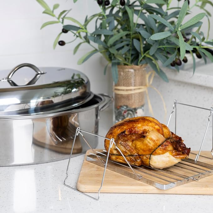 Fox Run Turkey Roasting Rack and Lifter - Image 3