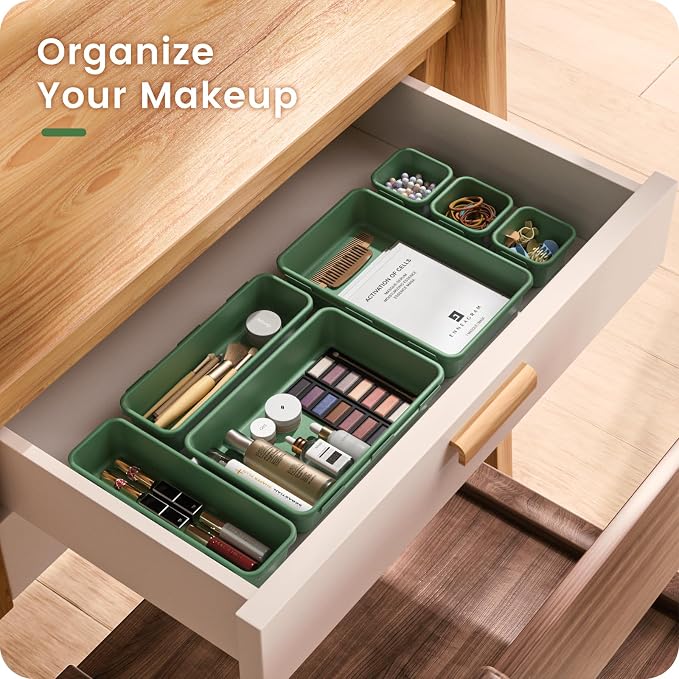 A-LuGei 【 & 5 Size】 Tool Box Organizer Tray Divider Set, 【Army Green】 - Image 3