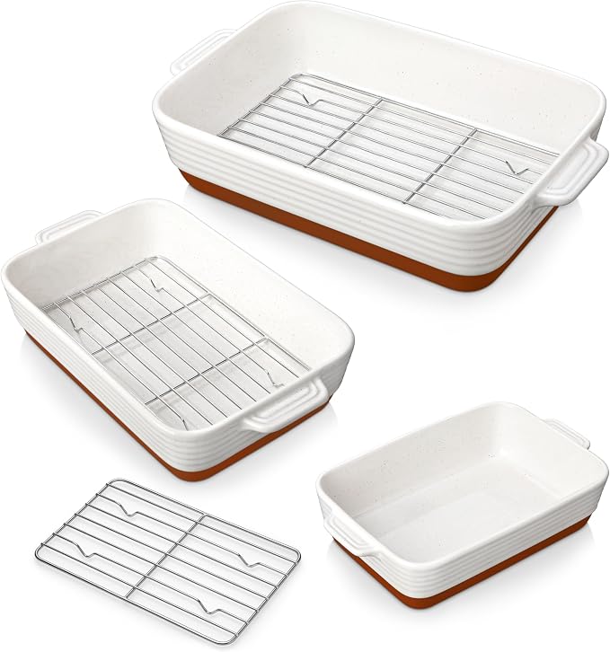 MALACASA Casserole Dishes for Oven by MALACASA