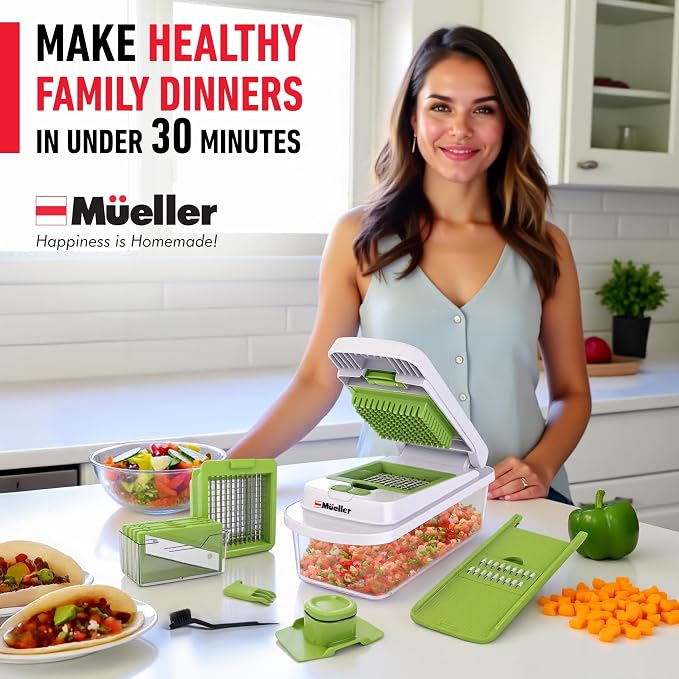 Mueller Pro-Series 10-in-1, 8 Blade Vegetable Chopper, Onion Mincer, Egg Slicer - Image 9