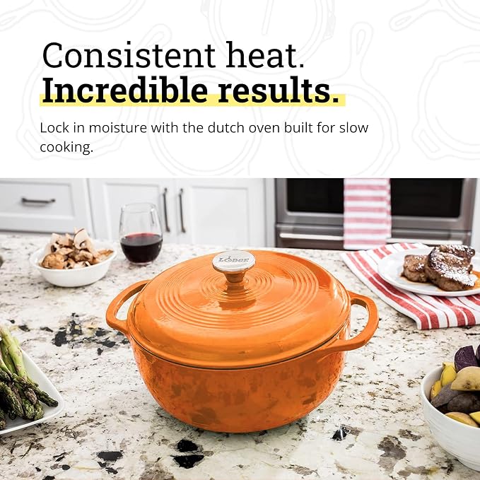 Lodge Essential Enamel Cast Iron Dutch Oven - Image 3