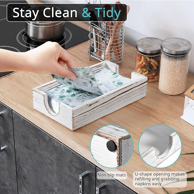 Napkin Holder for Bathroom, Disposable Paper Hand Towel Holder for Bathroom - Image 3