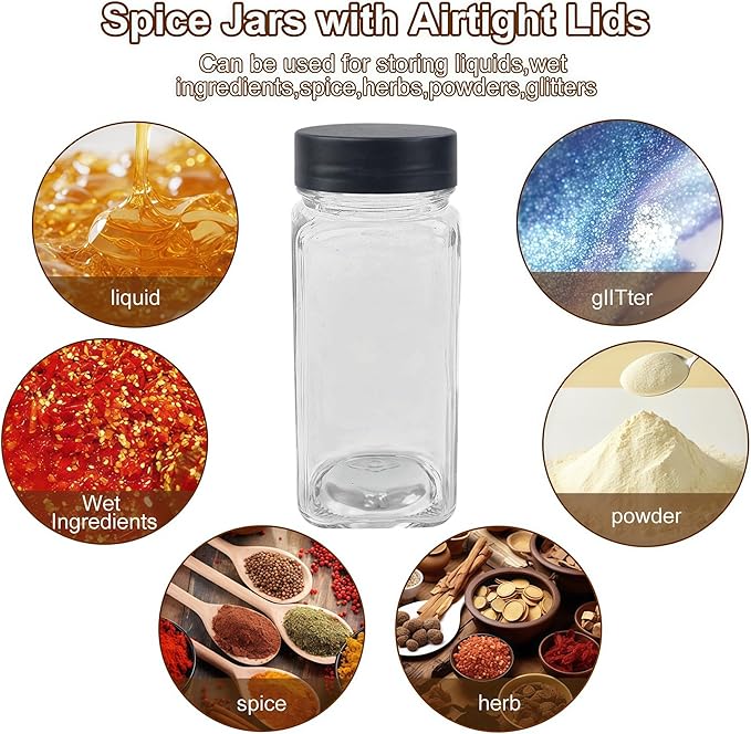 24Pcs Spice Jars Containers - Image 7