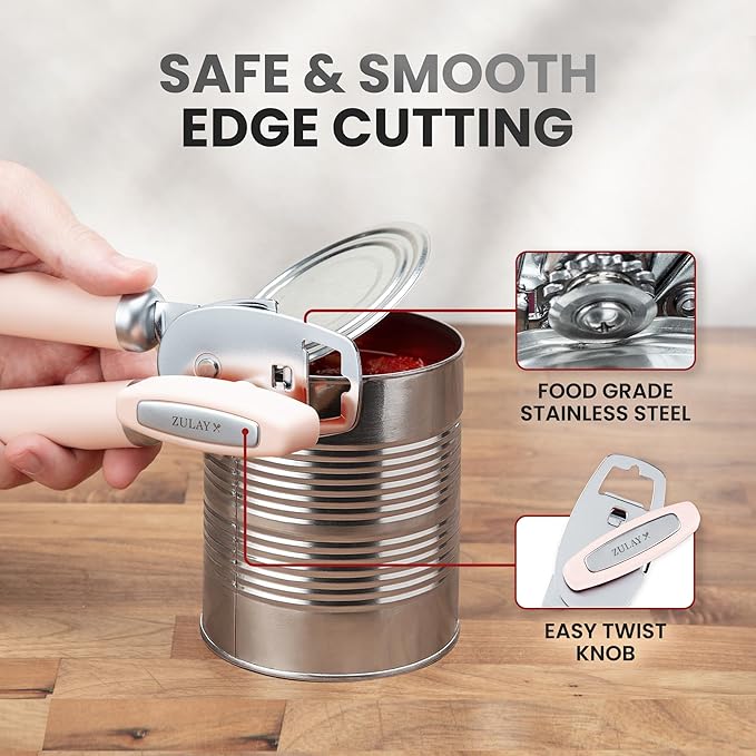 Zulay Kitchen Heavy Duty Stainless Steel Can Opener Manual - Image 4