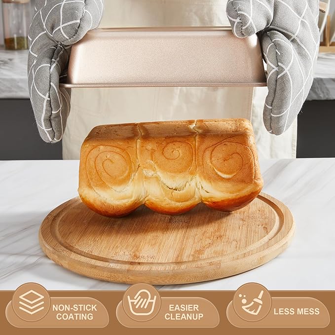 HONGBAKE Bakeware Sets, Baking Pans Set, Nonstick Oven Pan - Image 4