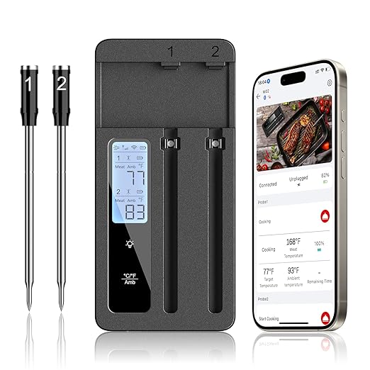 Smart Wireless Meat Thermometer by ROUUO