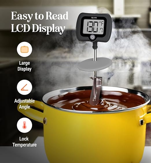 Digital Candy Thermometer with Pot Clip, Instant Read Kitchen Thermometer - Image 5