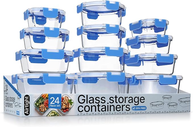 Bakken Borosilicate Glass Food Storage Containers by BAKK%C3%8BNMASTER