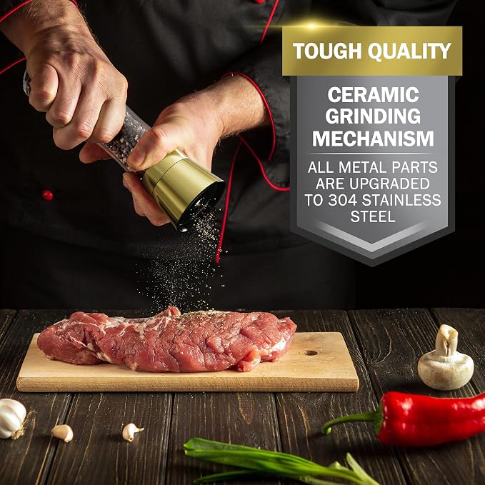 HOME EC Original Stainless Steel Salt or Pepper Grinder 1pk - Image 7