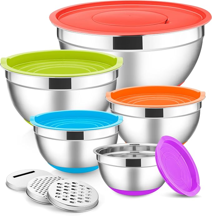 E-far Stainless Steel Mixing Bowls by E-far