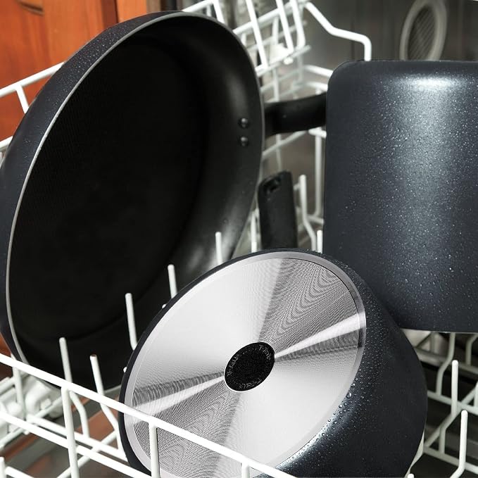 T-fal Initiatives Nonstick Cookware Set 18 Piece, Oven Broiler Safe 350F - Image 8