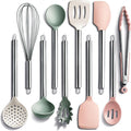 COOK WITH COLOR Silicone Cooking Utensils, Kitchen Utensil Set, Cooking Utensils by CookwithColor