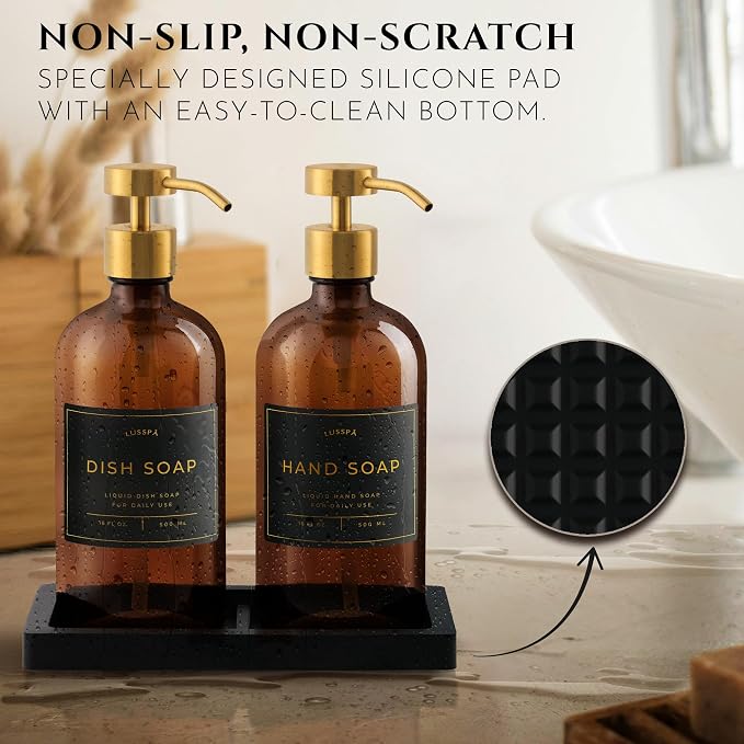 Glass Soap Dispenser Set of 2 - Image 3