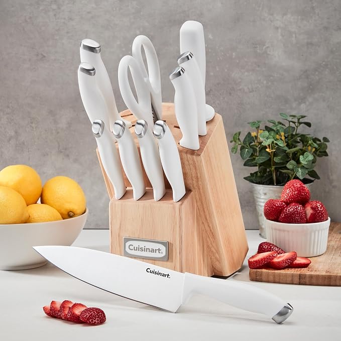 Cuisinart Block Knife Set, Lightweight, Stainless Steel, Durable & Dishwasher - Image 2