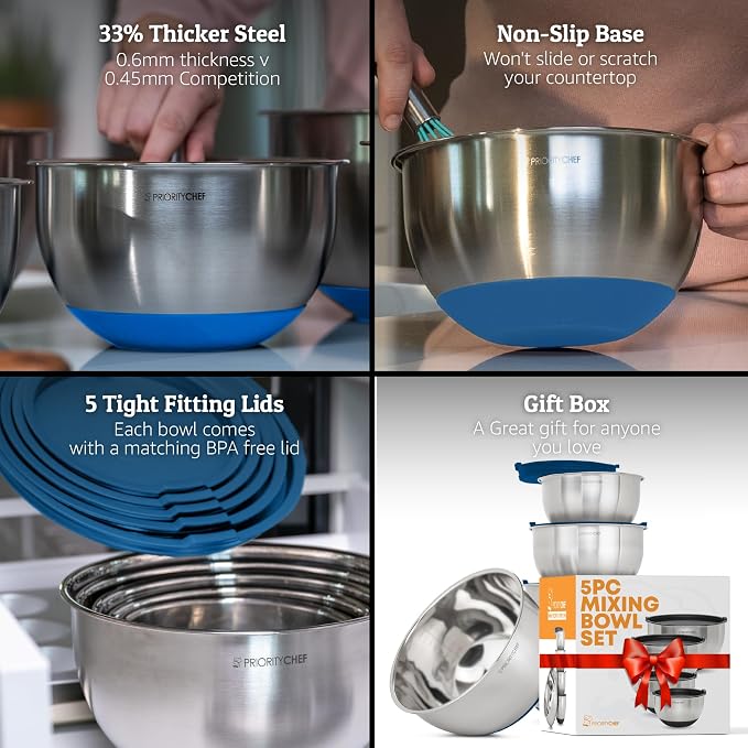 Priority Chef Premium Mixing Bowls - Image 2