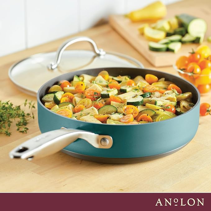 Anolon Achieve Hard Anodized Nonstick Sauté Pan - Image 8