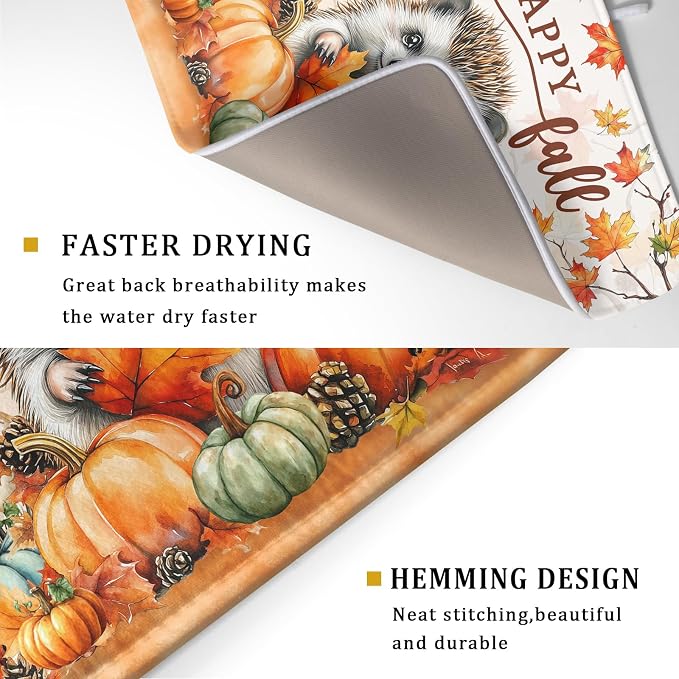 Happy Fall Dish Drying Mat - Image 3