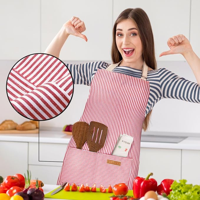 BeLuyi 2 Pack Adjustable Bib Apron - Image 4