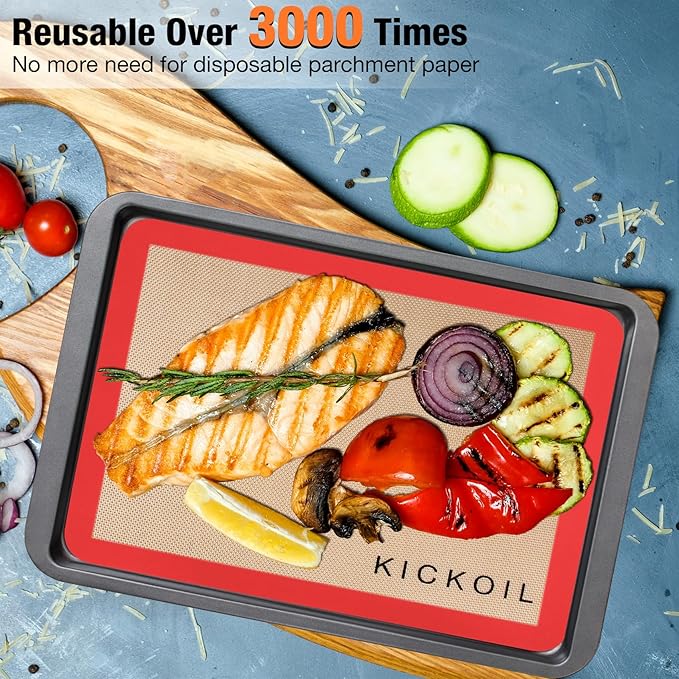 Silicone Baking Mat Large Set 4 Half Sheet-Silicone Bakeware Mat - Image 4