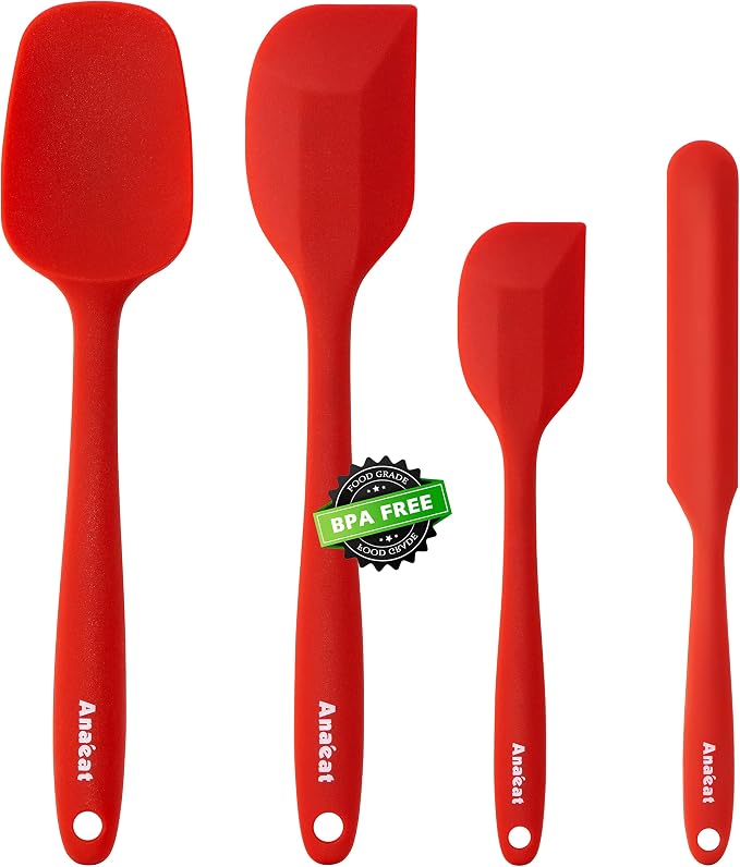 Anaeat 4 Piece Silicone Spatula Set by Anaeat