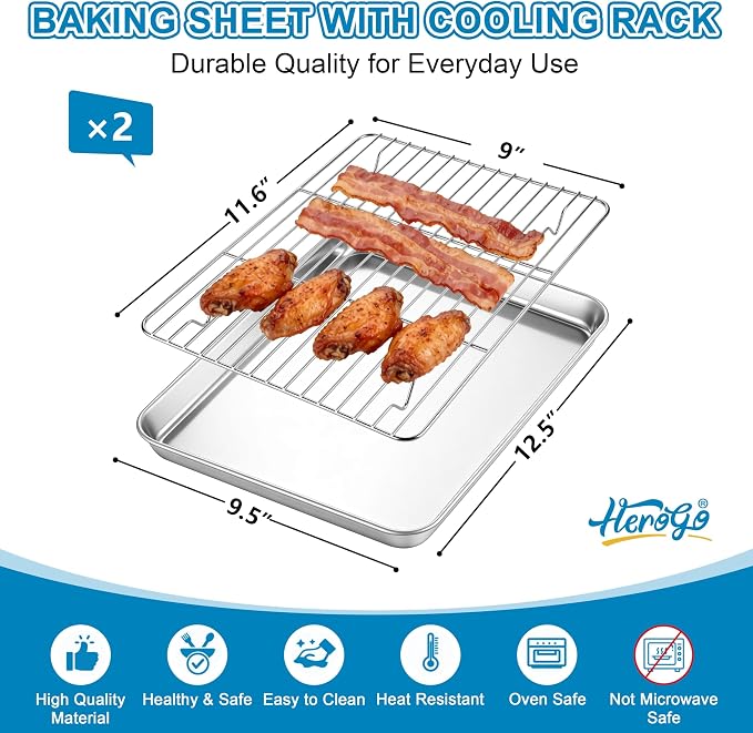 Herogo Stainless Steel Baking Sheet - Image 2