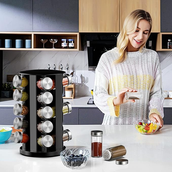 Handisen Rotating Spice Rack Organizer - Image 2