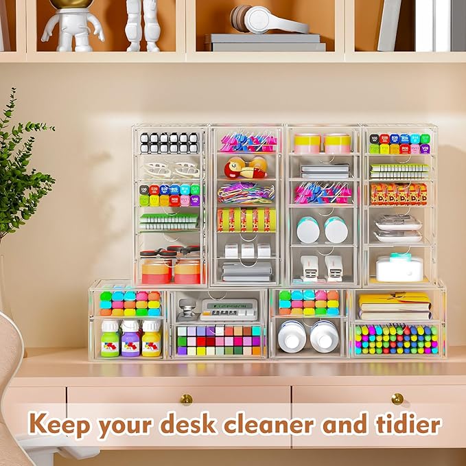Acrylic Makeup Organizer with 13 Drawers, Bathroom Counter Organizer, Acrylic - Image 6