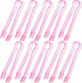 10 Pcs Plastic Buffet Serving Tongs, 6.3 Inches by Hmxpls