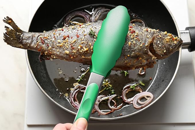 2 Pack Silicone Kitchen Tongs – 9" & 12" Set, Heat Resistant up to 500°F - Image 8