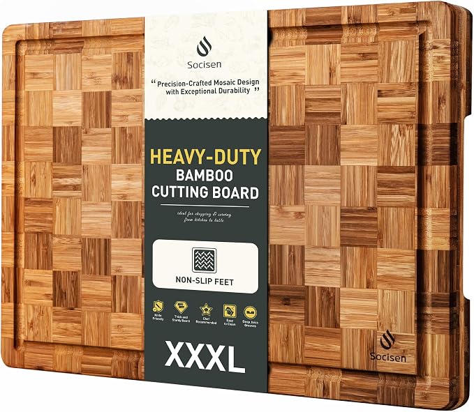XXX Large Bamboo Cutting Board by Socisen