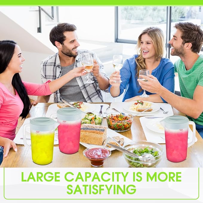 Uiifan 4 Pcs Plastic Water Pitcher - Image 4