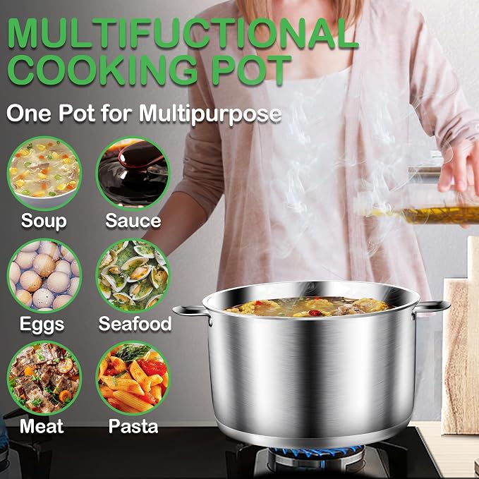 STOCKPOT Cooking Pot, Stainless Steel Stock Pot - Image 5