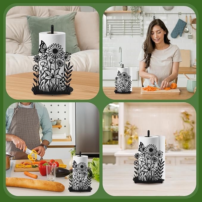 Wildflower Kitchen Countertop Paper Towel Holder Decorative Paper Towel Holder - Image 7