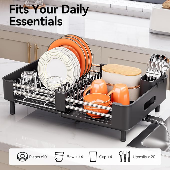 Urackify Stainless Steel Dish Drying Rack - Image 2