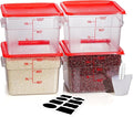 12 Quarts Sous Vide Container: 8 PCS Commercial Food Storage Containers by SVKLHY