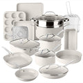 Granitestone Ceraluxe 20 Pc Ceramic Cookware Set Nonstick, Complete Pots and by Granitestone+