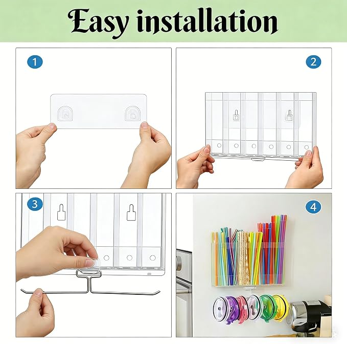 10''Straw Organizer for Cabinet Door - Image 6