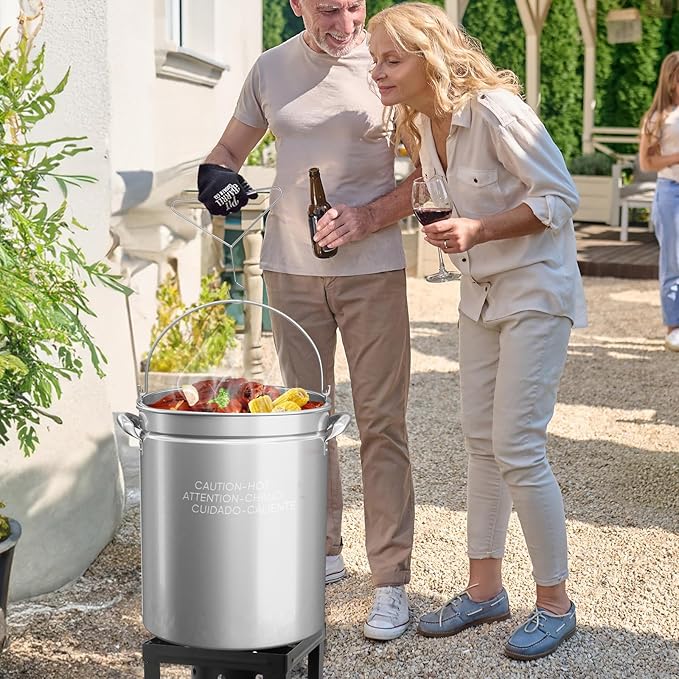 Bonnlo 62QT Stainless Steel Stock Pot - Image 7