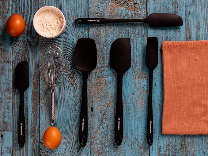 KITCHENLOVE Premium 600°F Heat Resistant 5 Piece Silicone Spatula Set - Image 6