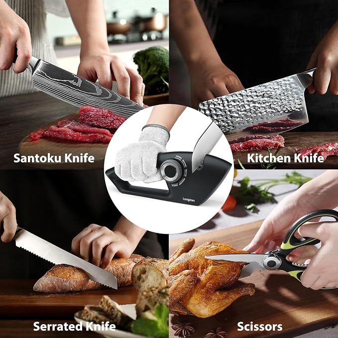 Longzon 6-in-1 Knife Sharpener 5 Stage - Image 7