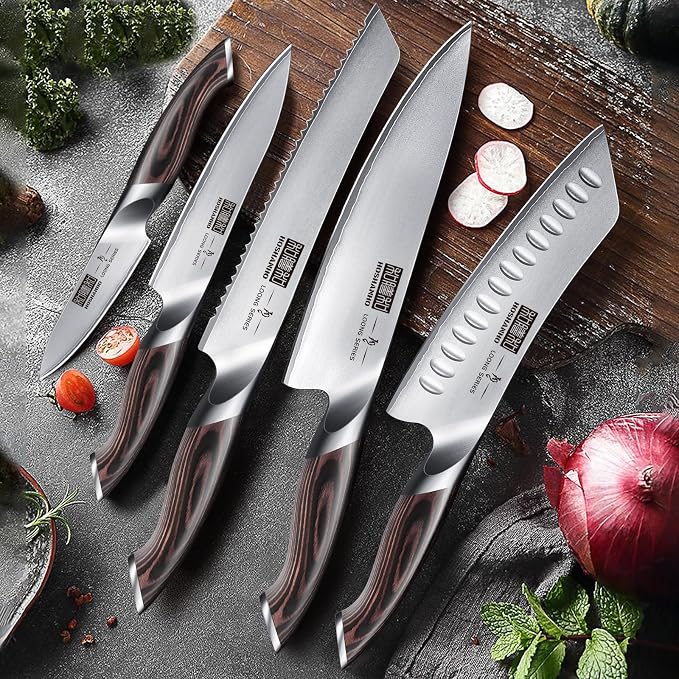 HOSHANHO Knife Set with Magnetic Knife Holder, 6 Pieces Japanese High Carbon - Image 8