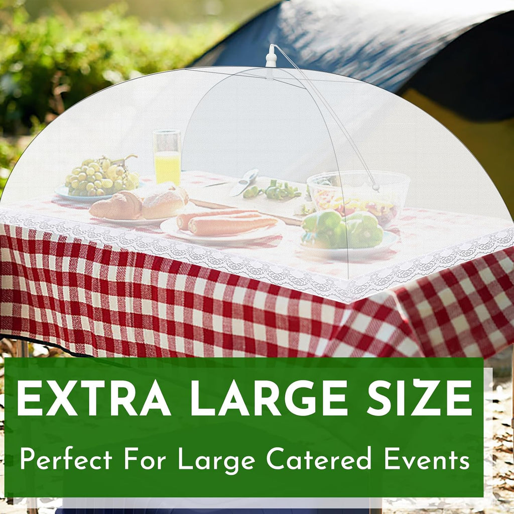 Mesh Food Covers for Outside - 9 Pack Upgraded 1 Extra Large 40x24 in