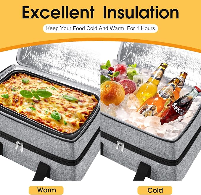 Double Insulated Casserole Carrier, Portable Casserole Carrier - Image 4