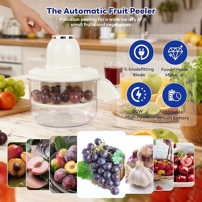Automatic Grape Peeler Machine, Electric Garlic & Cherry Tomato Peeler Skin - Image 6