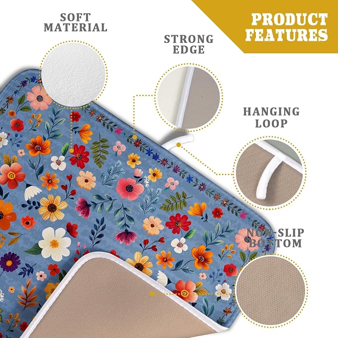 Lovely Flowers Dish Drying Mat - Image 4