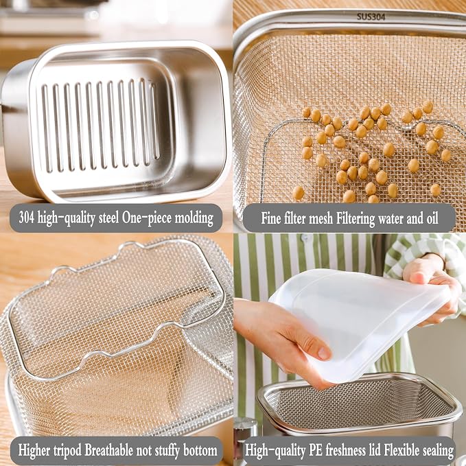 Square Colander Set, 304 Stainless Steel - Image 6
