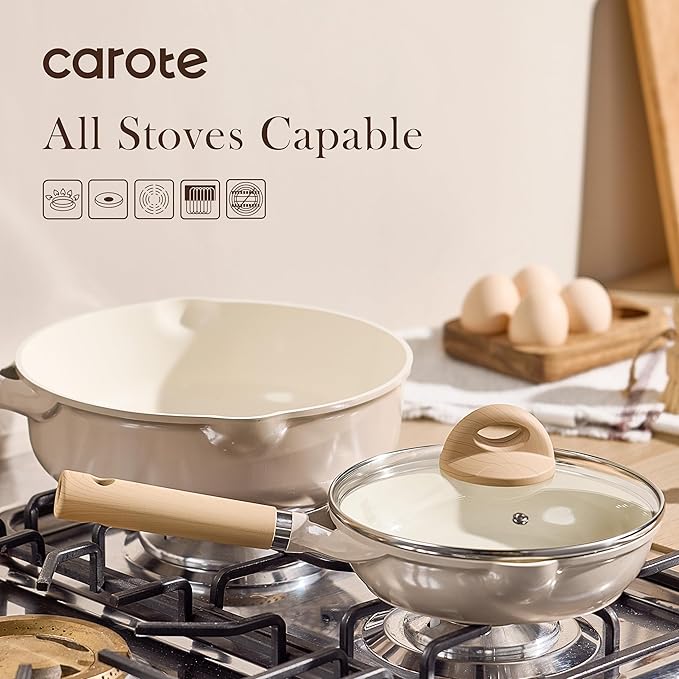 CAROTE 8" Ceramic Frying Pan - Image 5